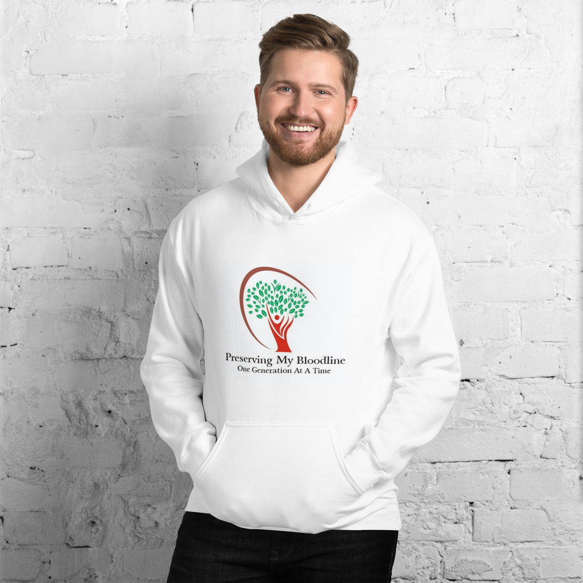Ancestry Unisex White Hoodie